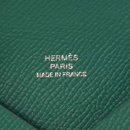 Hermes Epsom Calvi Card Case Vert Vertigo 7 of 8