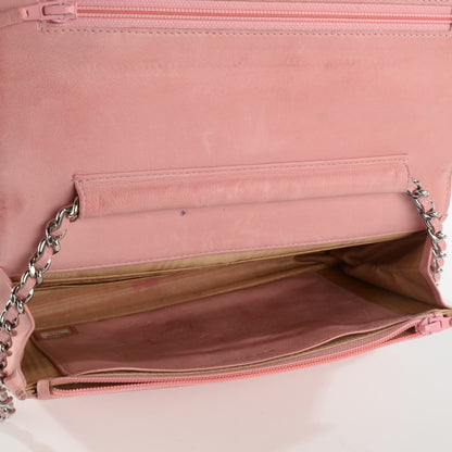 Chanel Caviar Timeless CC Wallet on Chain WOC Pink 6 of 14