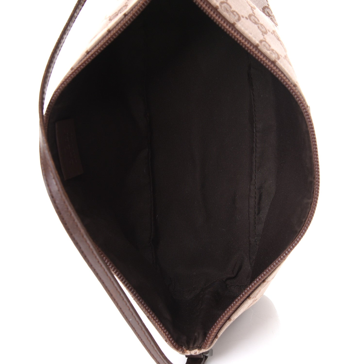 Gucci Monogram Web Boat Pochette Brown 4 of 4