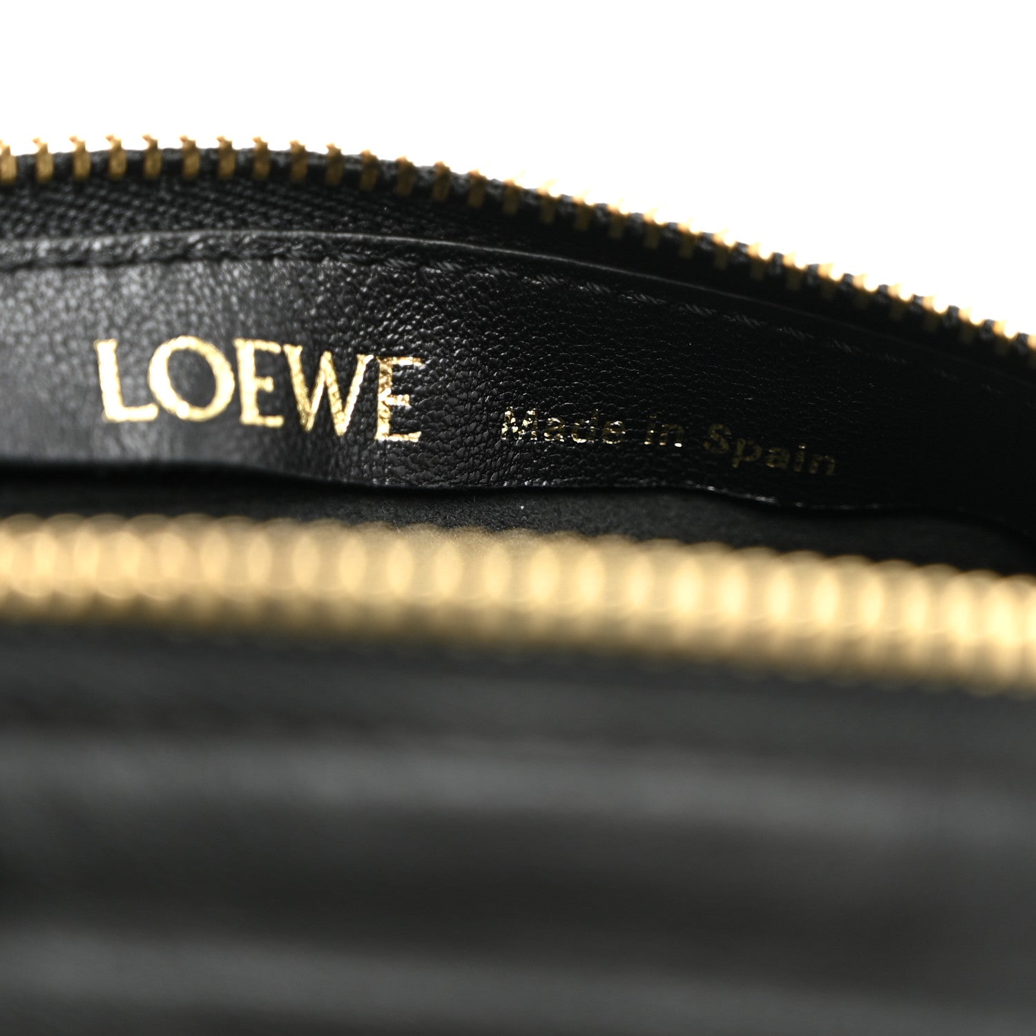 Loewe Lambskin Pleated Bracelet Clutch Black 6 of 6