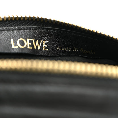 Loewe Lambskin Pleated Bracelet Clutch Black 6 of 6