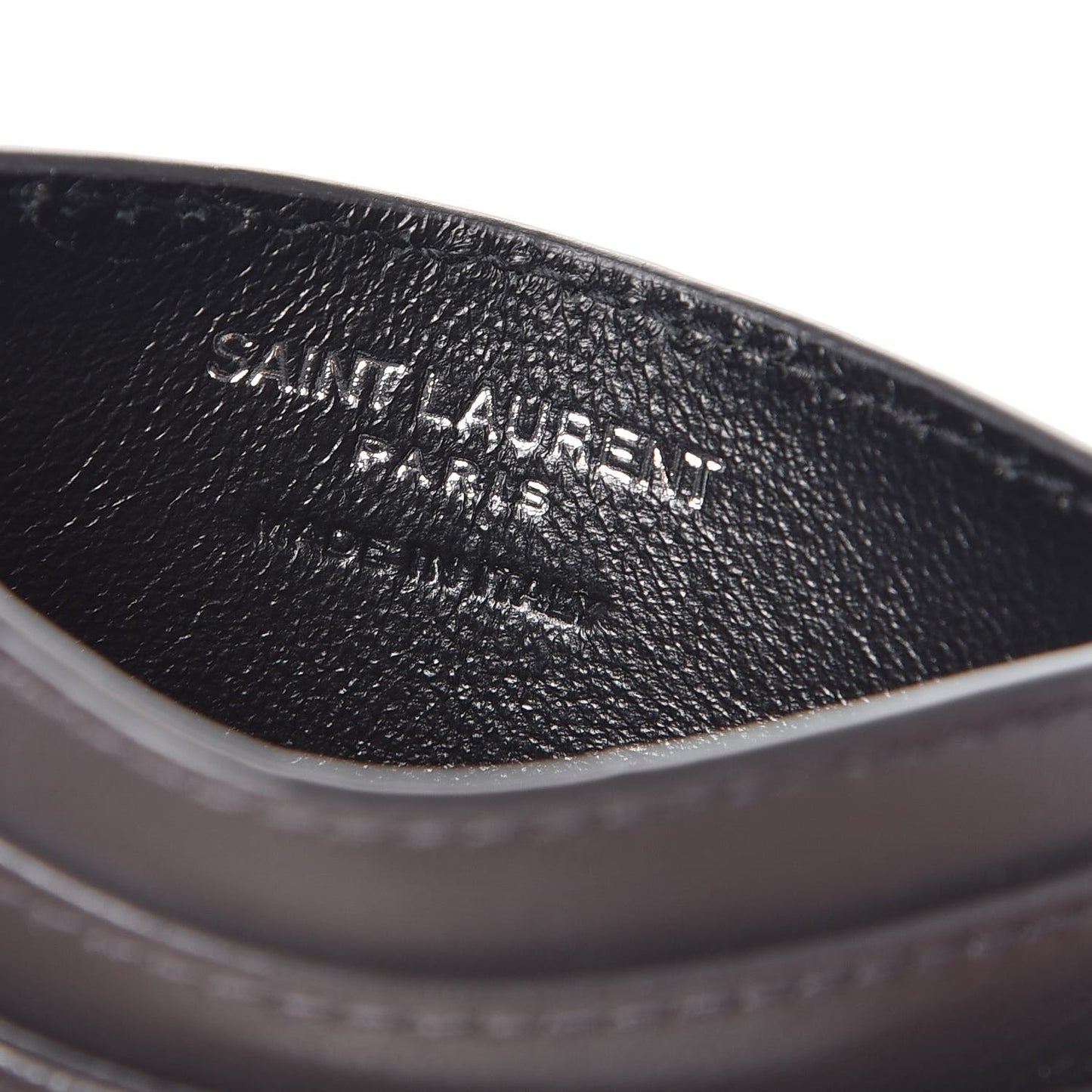 Calfskin Y Quilted Monogram LouLou Credit Card Case Asphalt