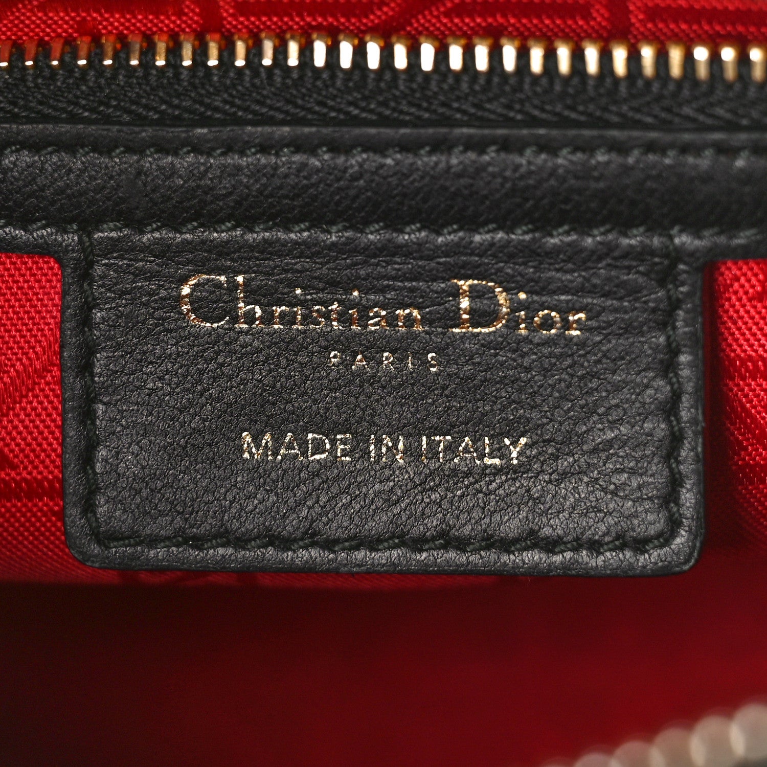 Christian Dior Lambskin Cannage Medium Lady Dior Black 6 of 8