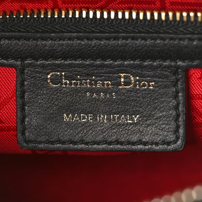 Christian Dior Lambskin Cannage Medium Lady Dior Black 6 of 8