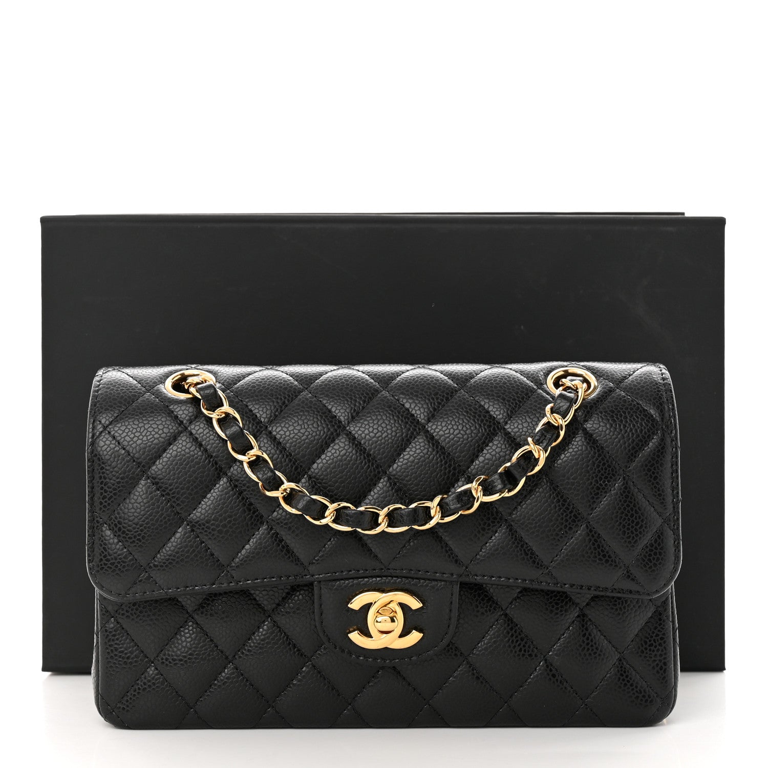 Chanel Caviar Quilted Small Double Flap Black 11 of 11