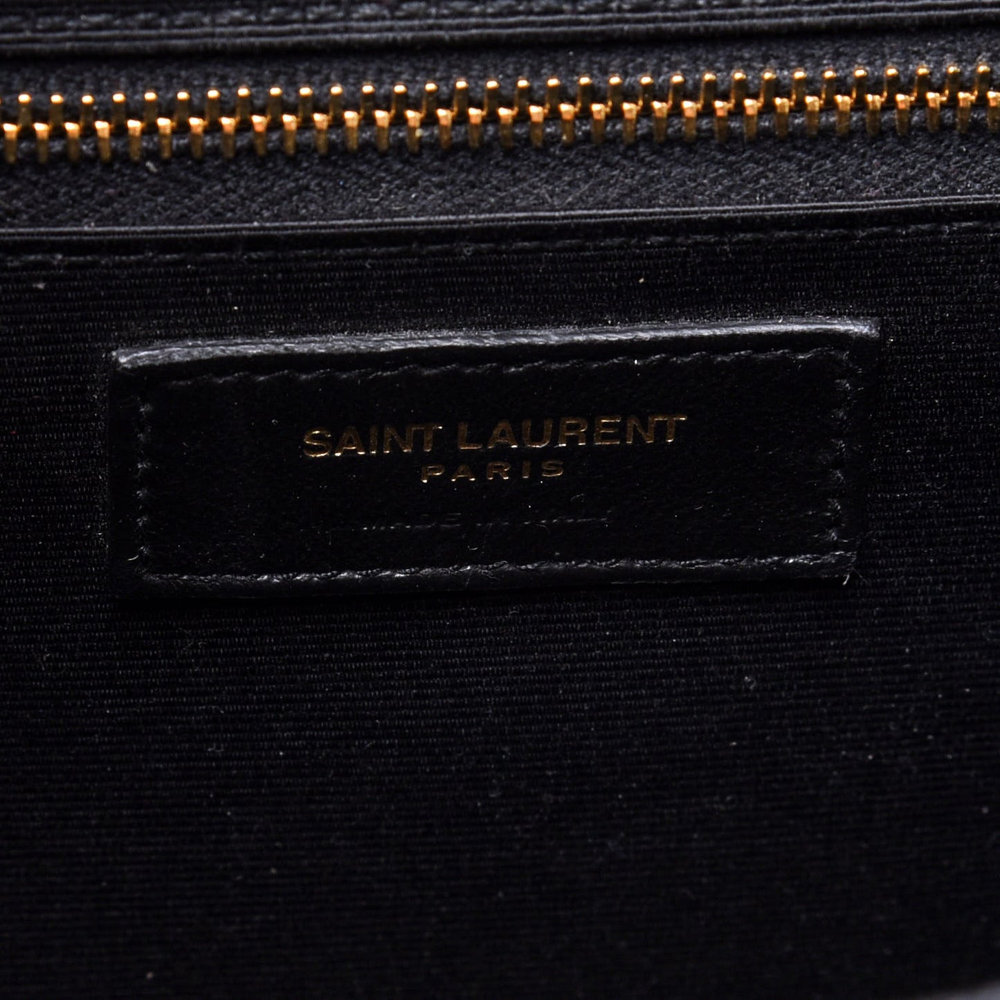 Grain De Poudre Textured Mixed Matelasse Large Triquilt Monogram Satchel Black