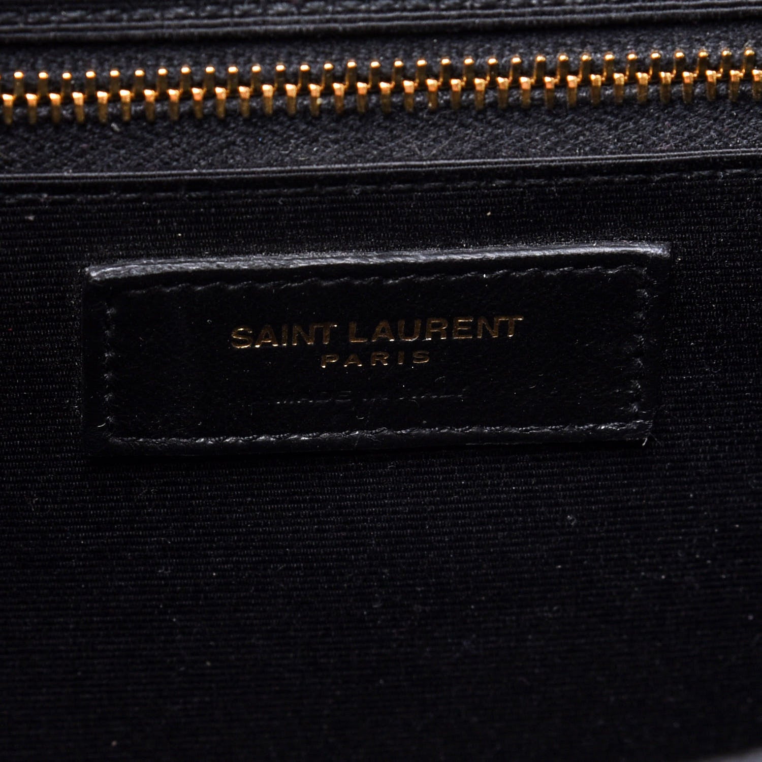 Saint Laurent Grain De Poudre Textured Mixed Matelasse Large Triquilt Monogram Satchel Black 7 of 13