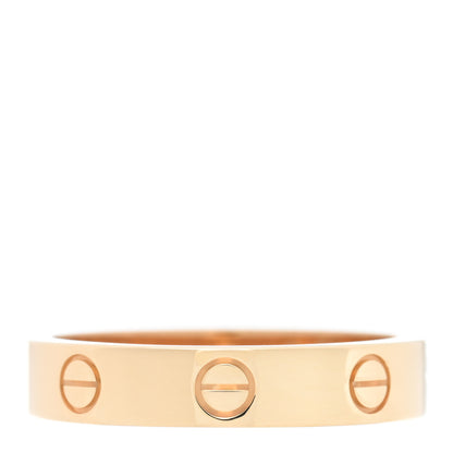 Cartier 18K Yellow Gold Diamond 4mm LOVE Wedding Band Ring 54 6.75 3 of 4