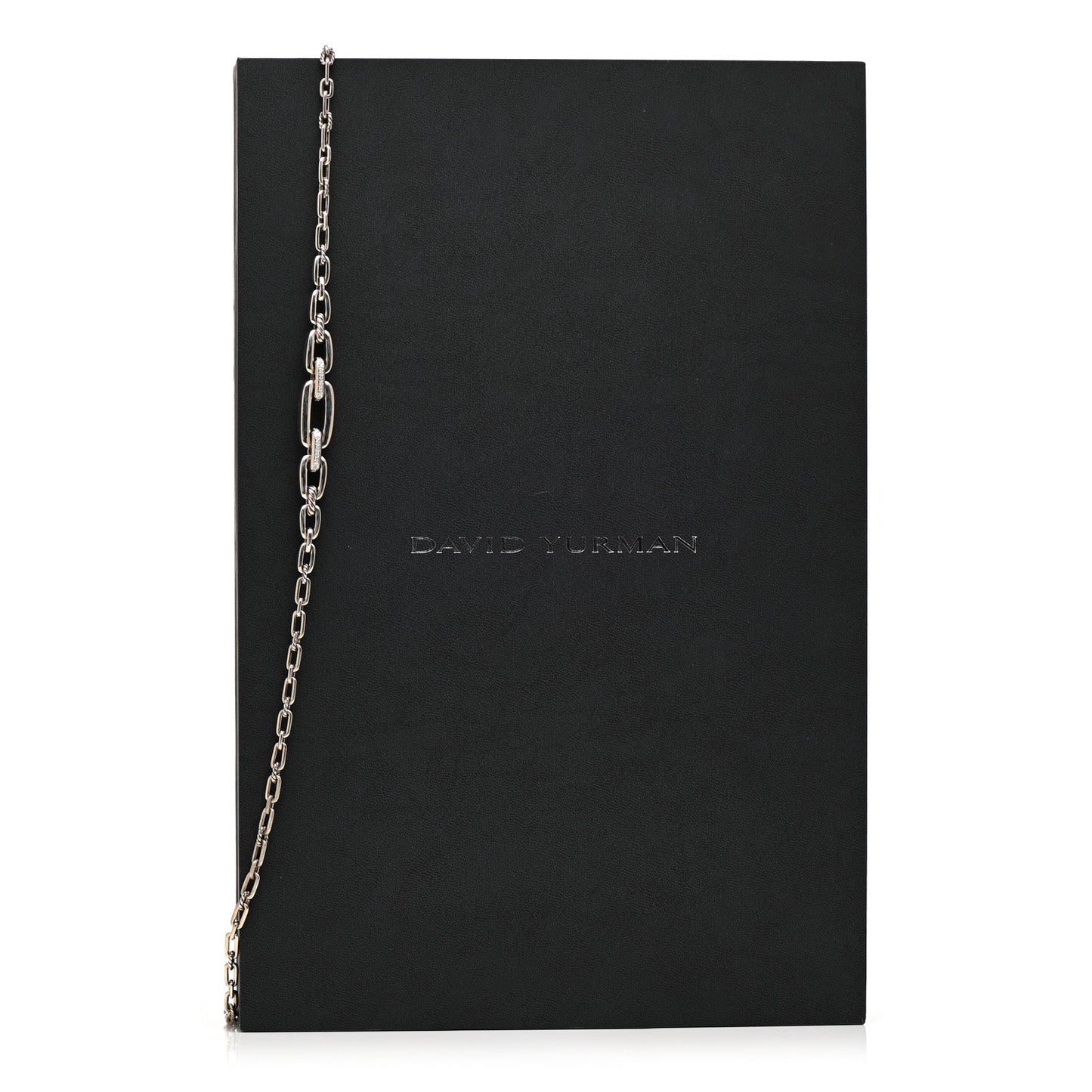 Sterling Silver Diamond Wellesley Long Chain Link Necklace