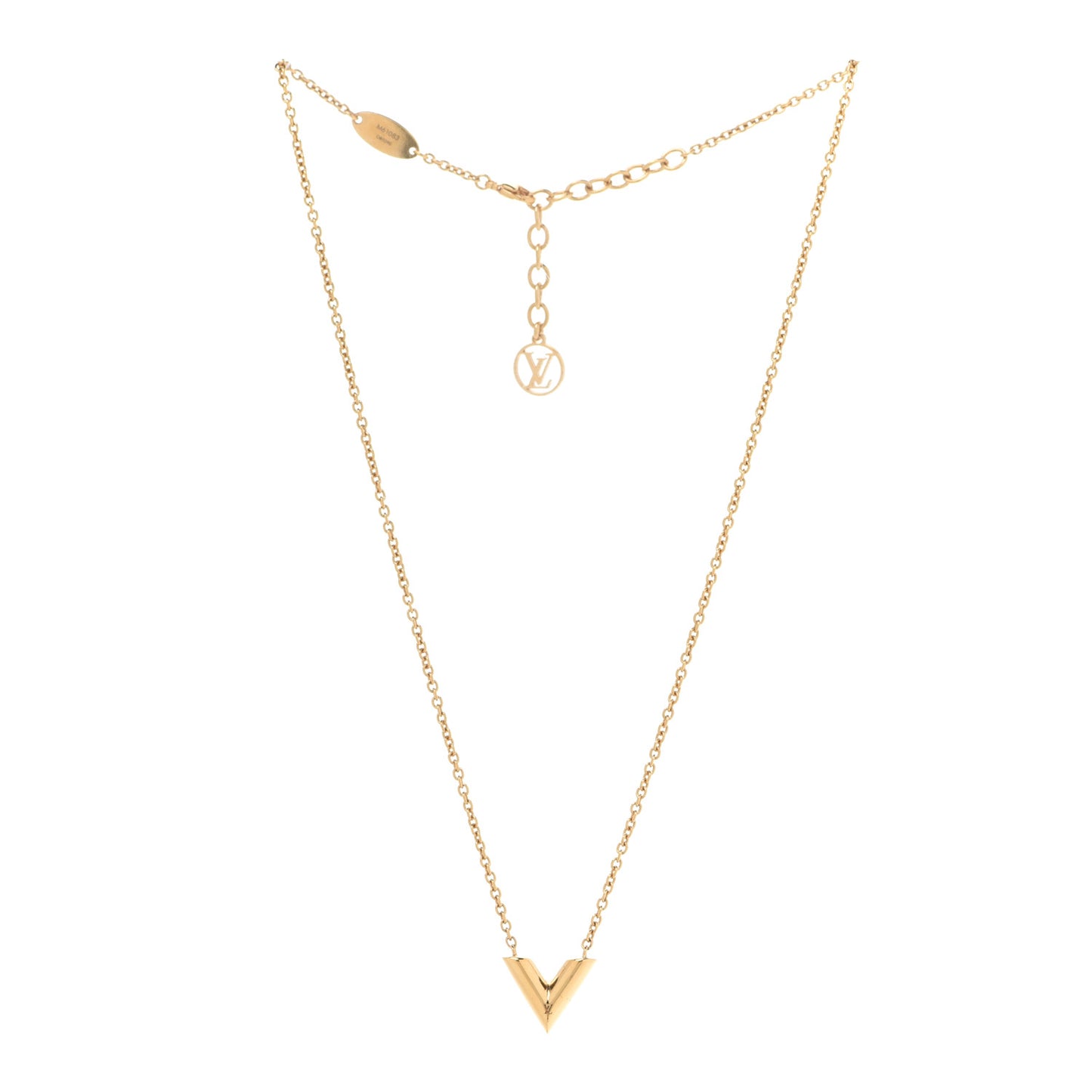 Essential V Necklace Gold