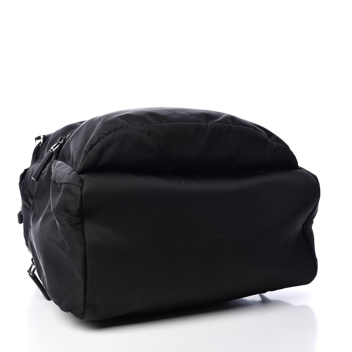 Nylon Montagna Saffiano Day Backpack Black