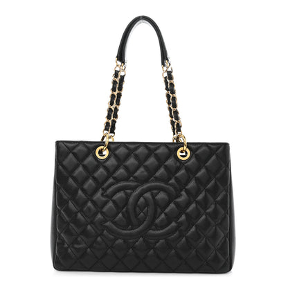Chanel Caviar Quilted Grand Shopping Tote GST Black 1 of 11