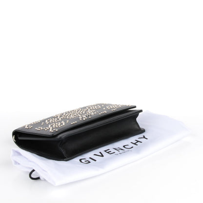Givenchy Calfskin Studded Pandora Chain Wallet Black 4 of 8