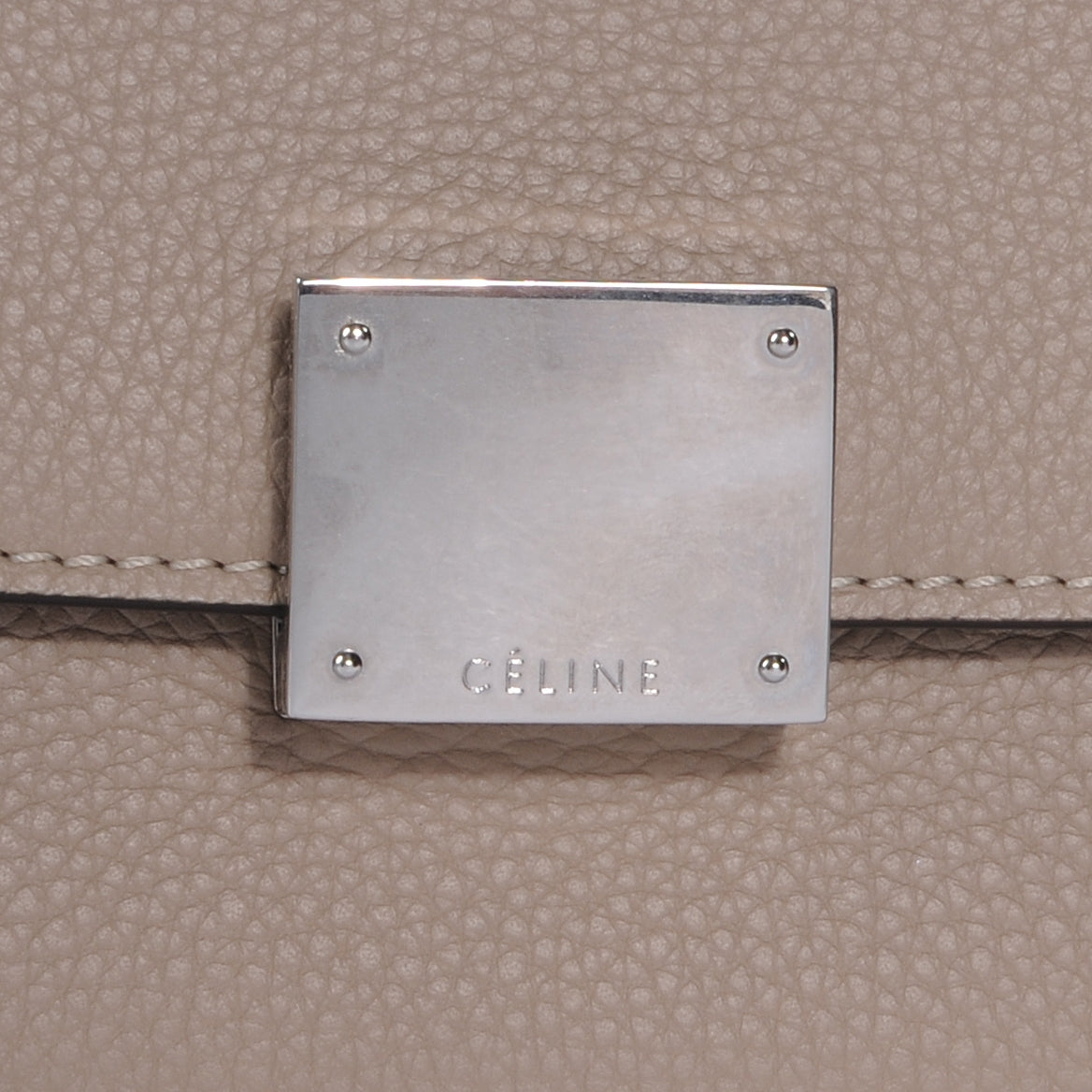 Calfskin Suede Small Trapeze Dune