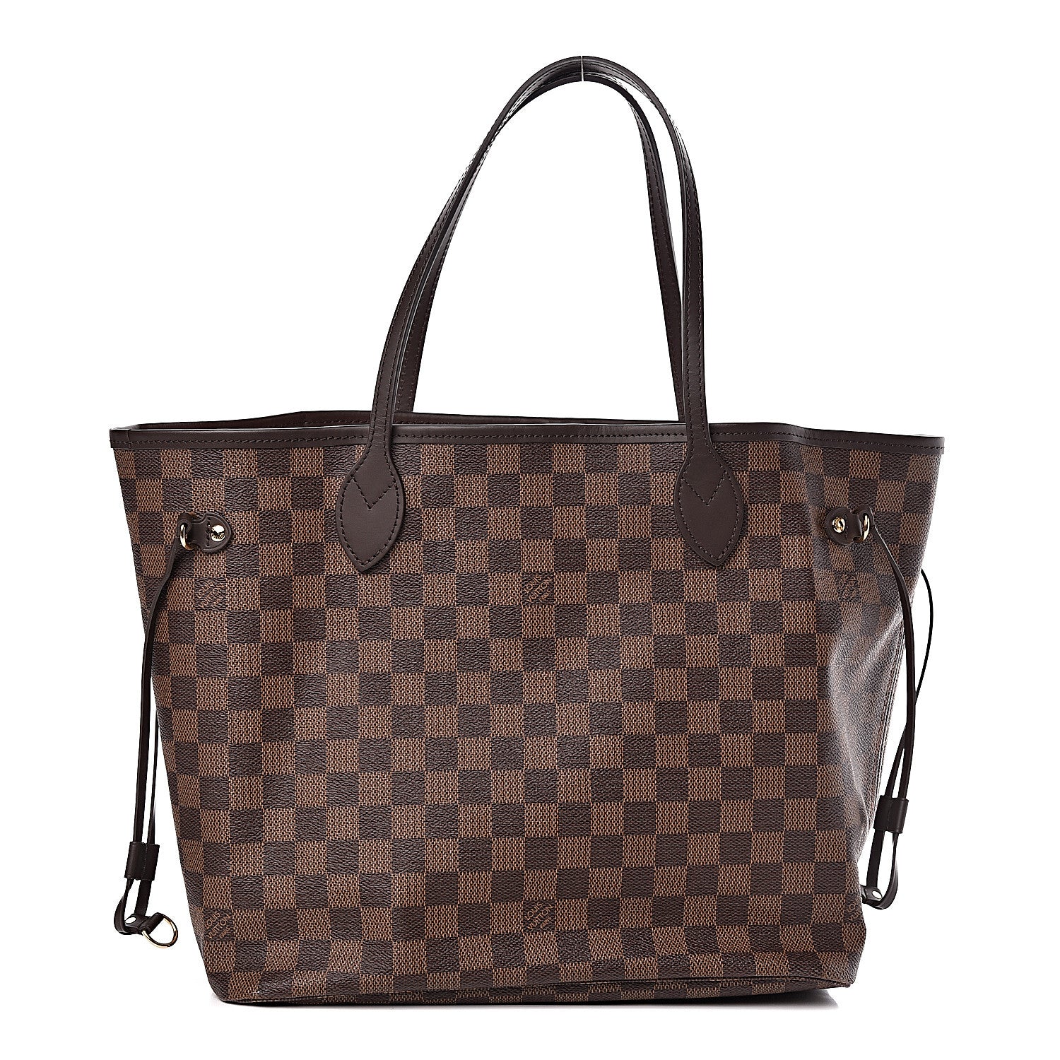 Louis Vuitton Damier Ebene Neo Neverfull MM Rose Ballerine 1 of 12