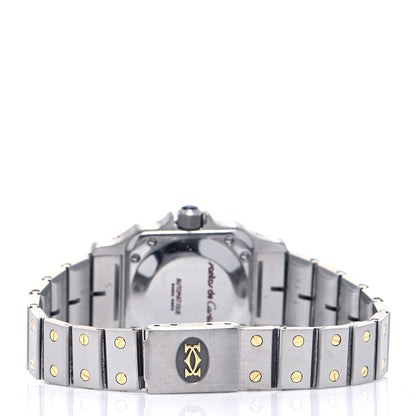 Cartier Stainless Steel 18K Yellow Gold 24mm Santos De Cartier Galbee Automatic Watch 3 of 4