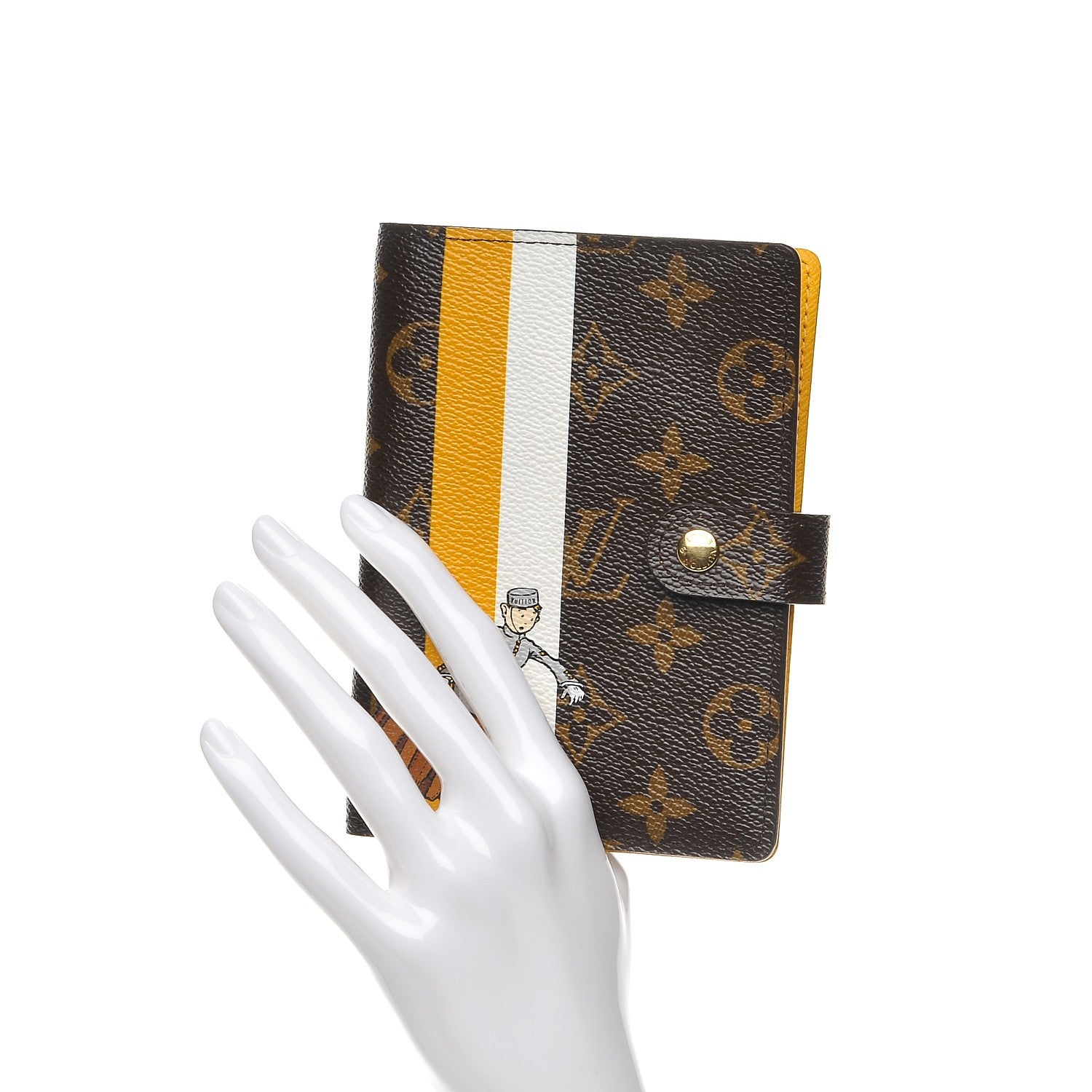 Louis Vuitton Monogram Groom Small Ring Agenda Cover Yellow 2 of 8