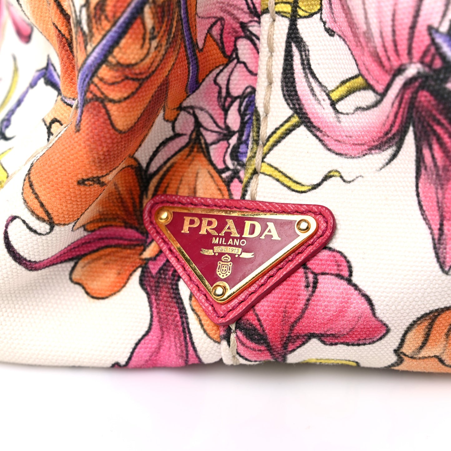 Canvas Canapa Stampata Floral Tote