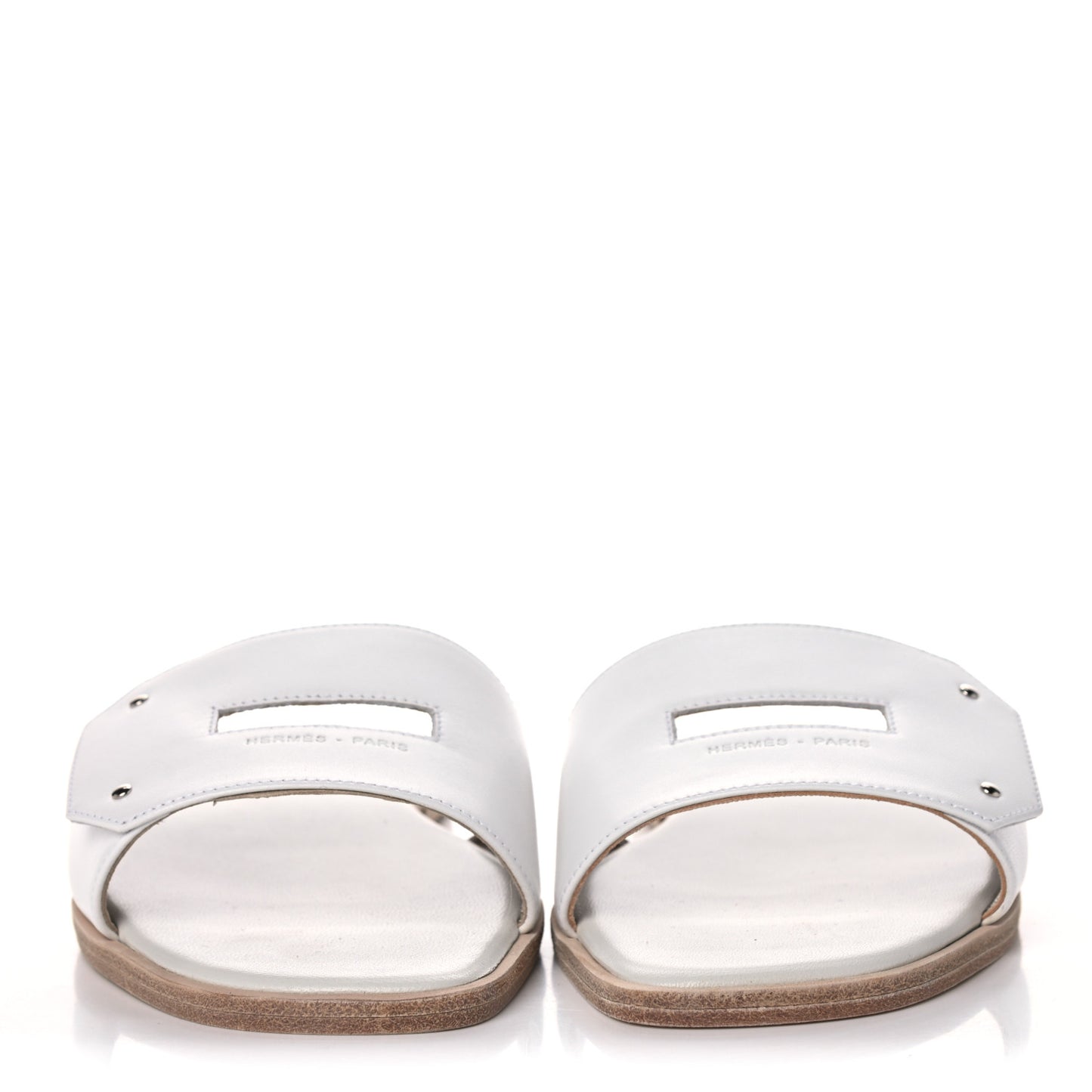 Calfskin View Sandals 37 White