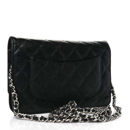 Chanel Caviar Quilted Wallet On Chain WOC Black 3 of 11