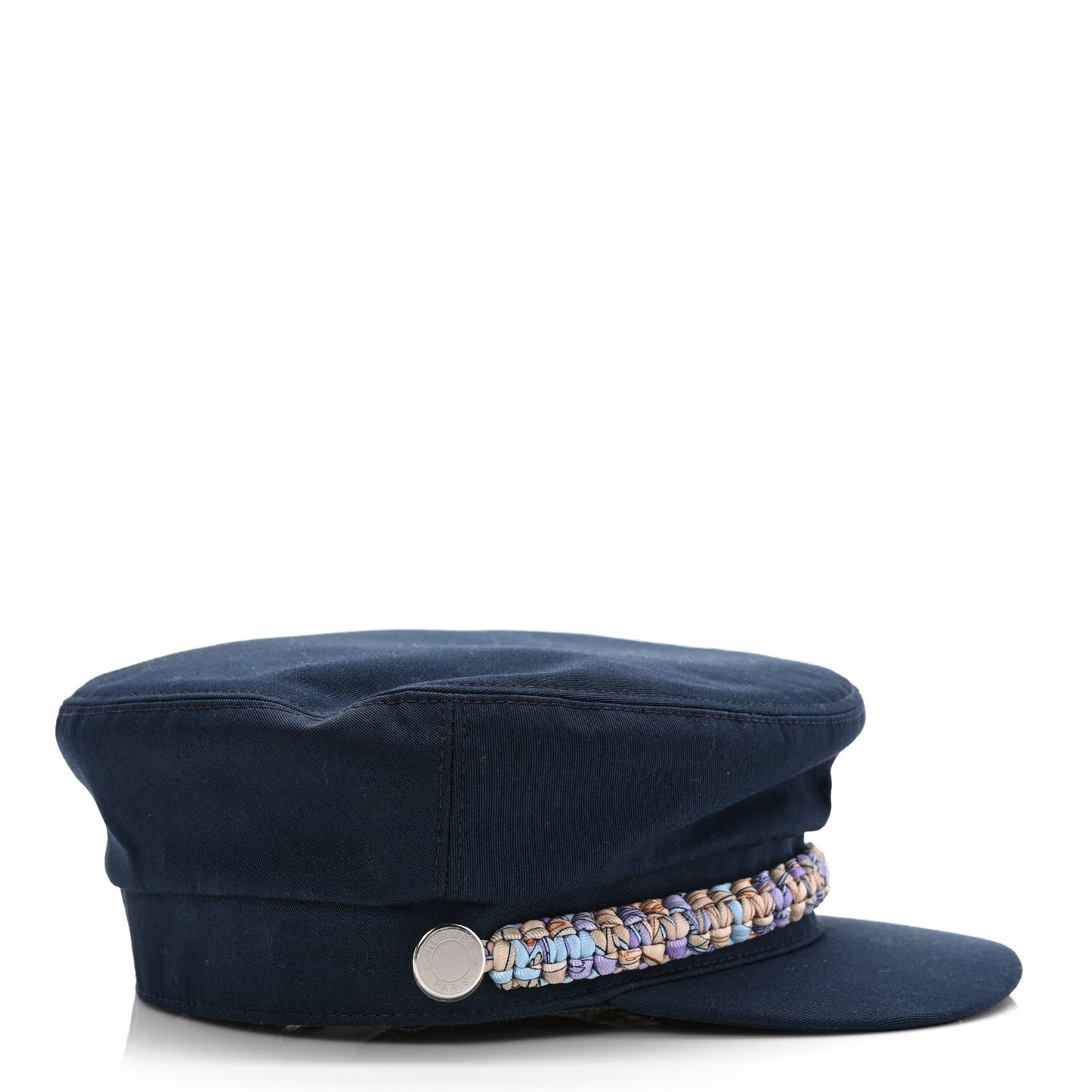 Cotton Silk Womens Deauville Cap 56 Marine Lilas