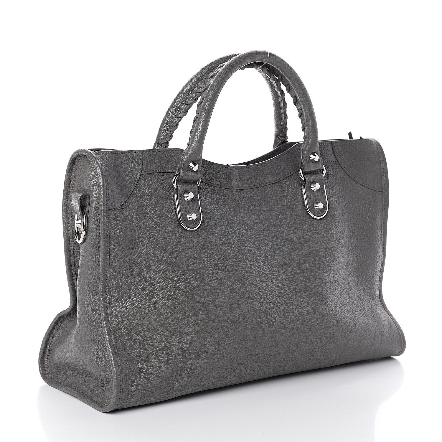 Balenciaga Chevre Silver Metallic Edge Hardware City Gris Acier 2 of 8