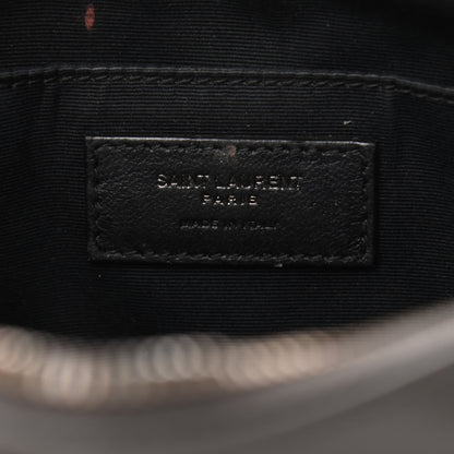 Saint Laurent Calfskin Matelasse Monogram Lou Camera Bag Sea Pebble 6 of 13
