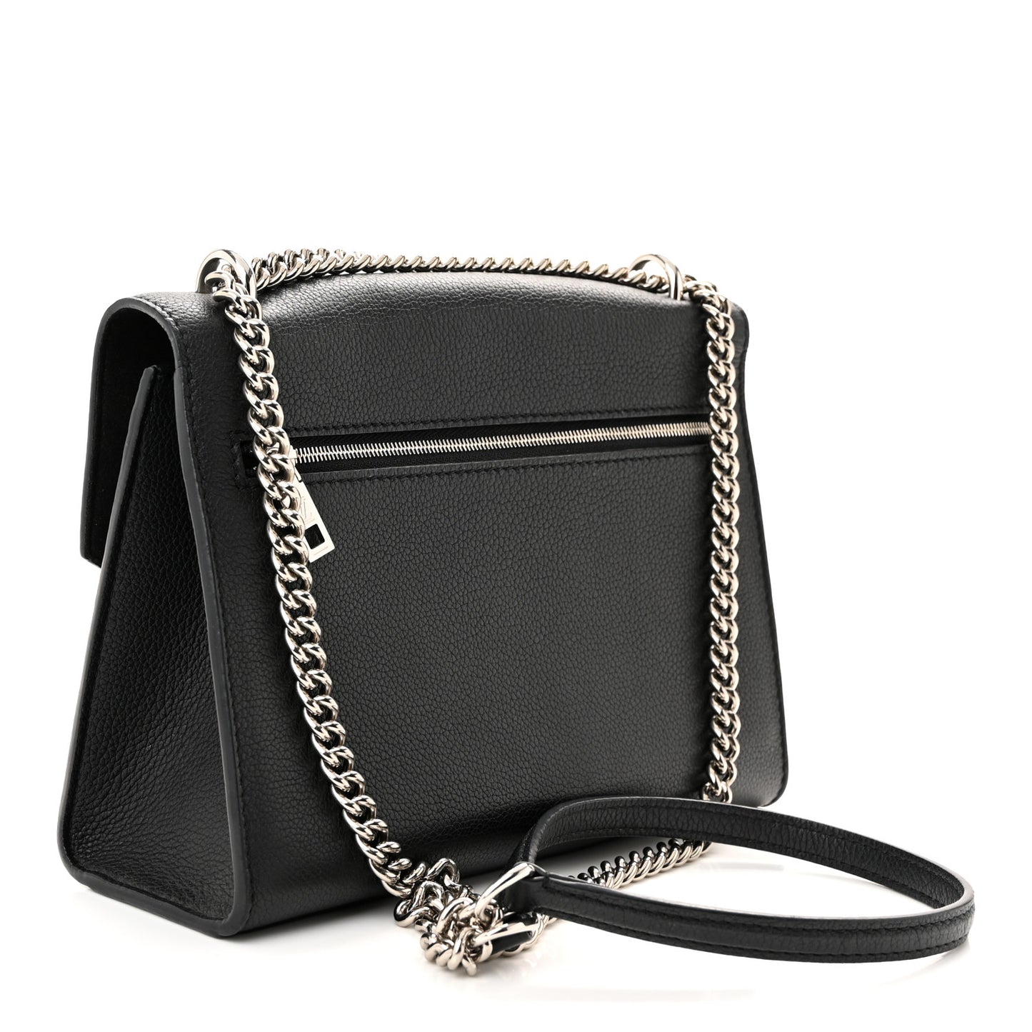 Soft Calfskin My Lockme Chain Bag BB Black