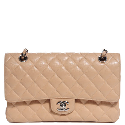 Chanel Caviar Quilted Medium Double Flap Beige Clair 1 of 7