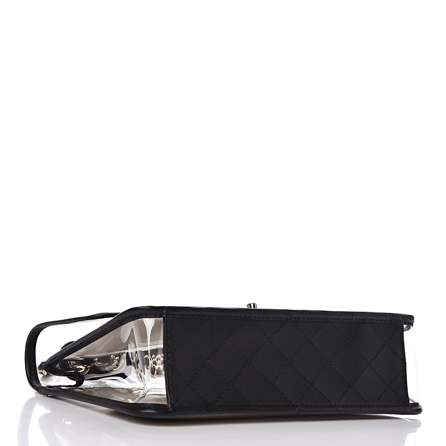 Chanel Lambskin PVC Medium Coco Sand Flap Black 4 of 14