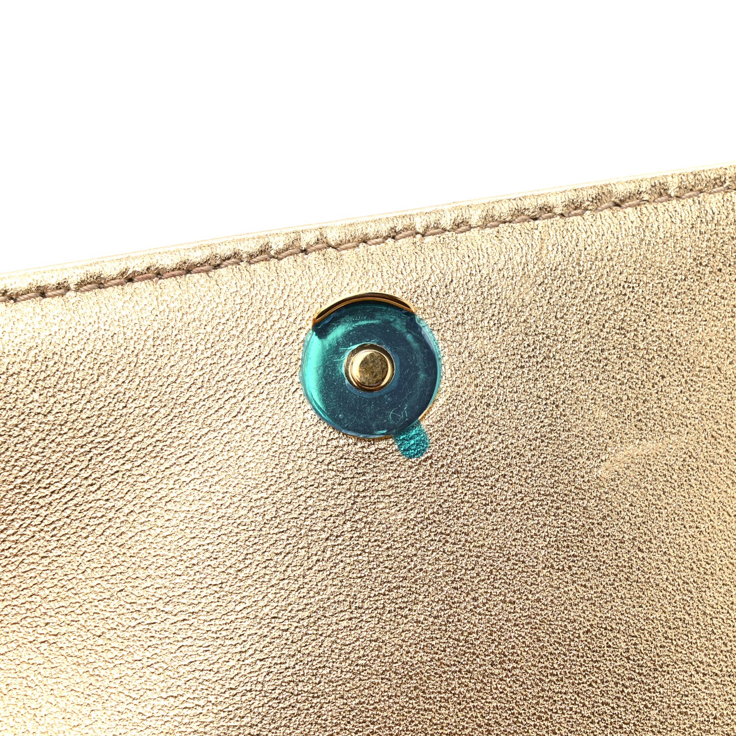 PRADA ポーチ ナイロン ターコイズブルー ロゴ ジャガード ゴールド金具 PRADA ポーチ ナイロン ターコイズブルー ロゴ ジャガード ゴールド