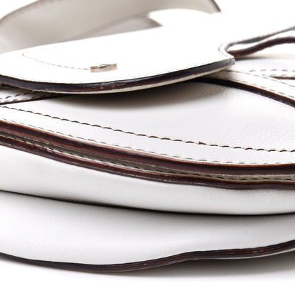 Christian Dior Grained Calfskin Saddle Pouch White 9 of 17