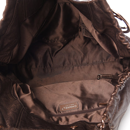 Chanel Metallic Calfskin Baby Coco Cabas Bronze 4 of 13