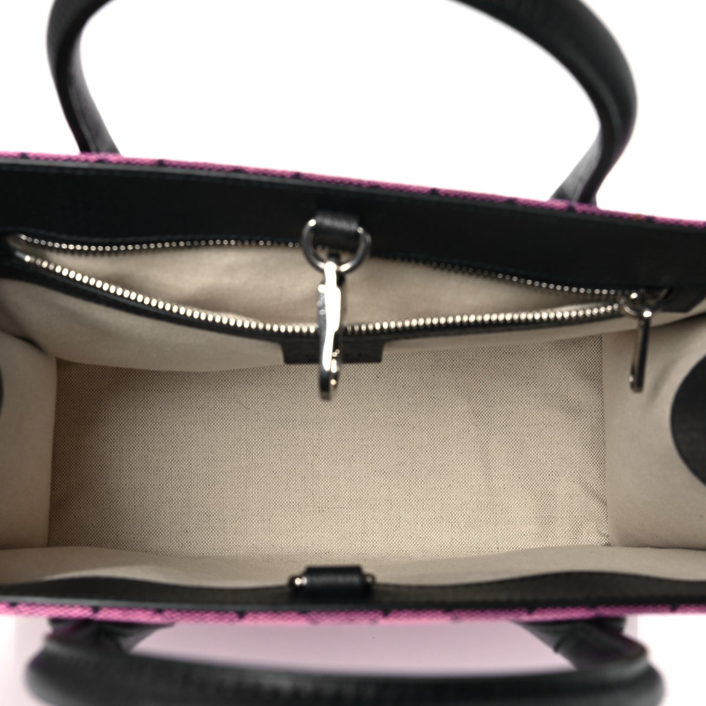 Monogram Multicolor Textured Dollar Calfskin Small Retro Interlocking G Tote Bag Pink Blue