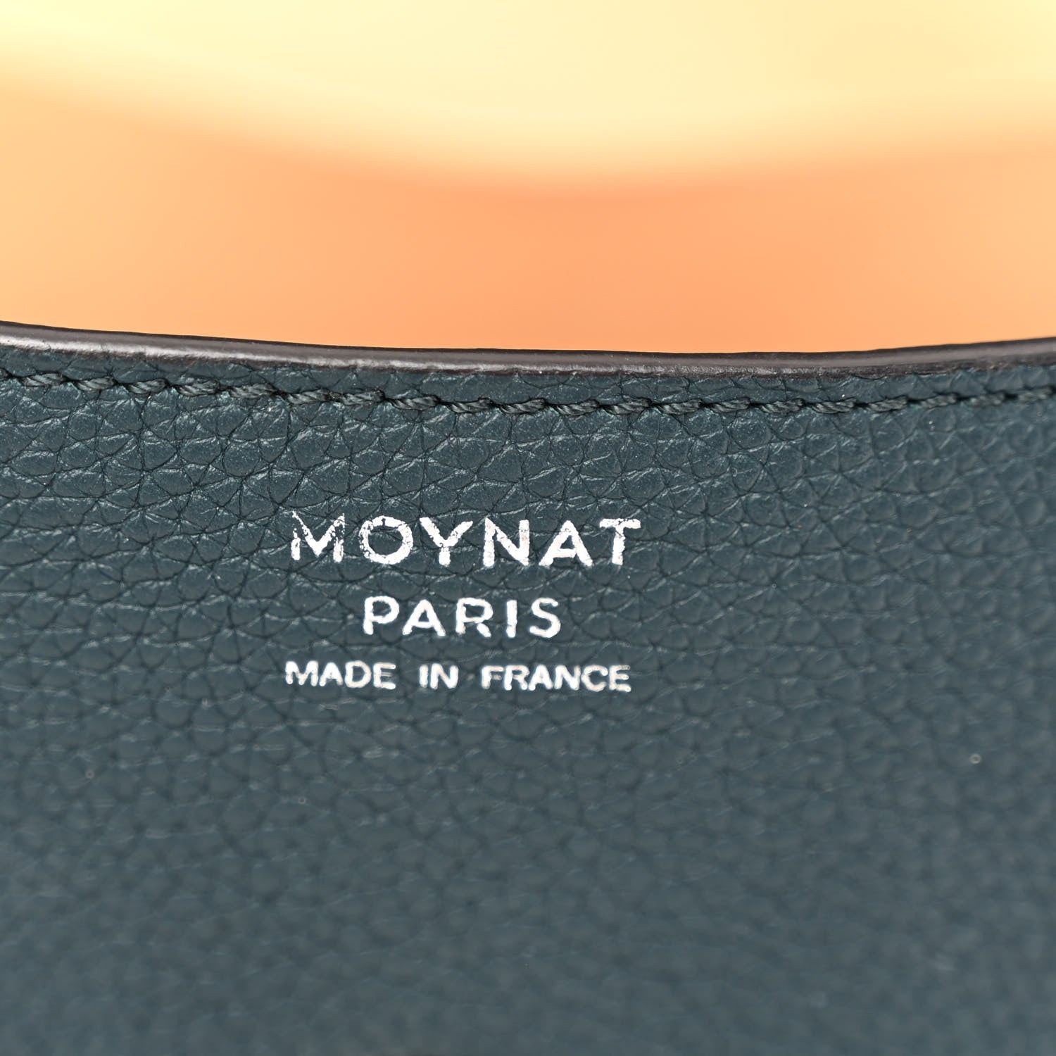 Moynat Taurillon Blush Calfskin Gabby MM Peacock 6 of 11