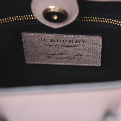 Burberry Grainy Calfskin House Check Baby Banner Tote Pale Orchid 6 of 11