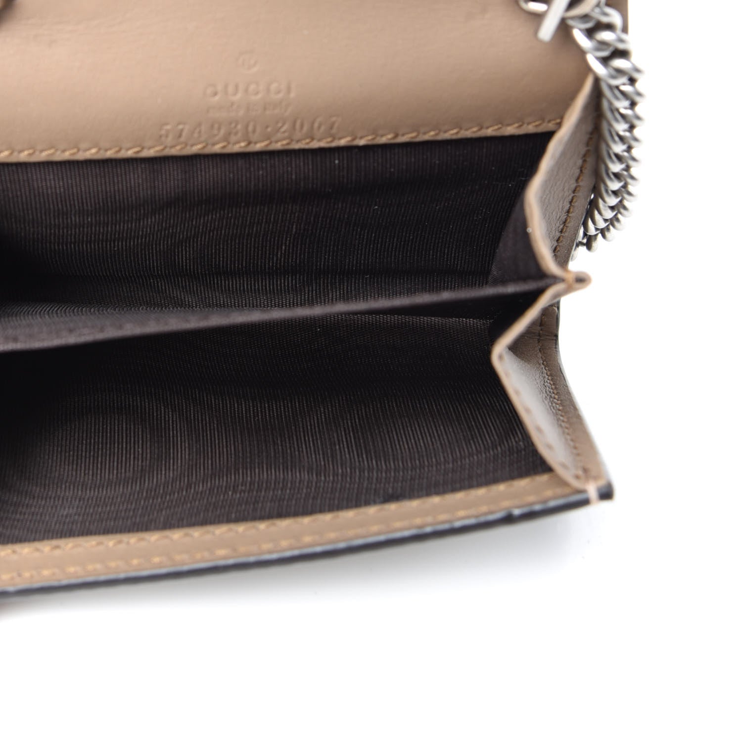 Gucci GG Supreme Monogram Dionysus Coin Purse Taupe 5 of 7