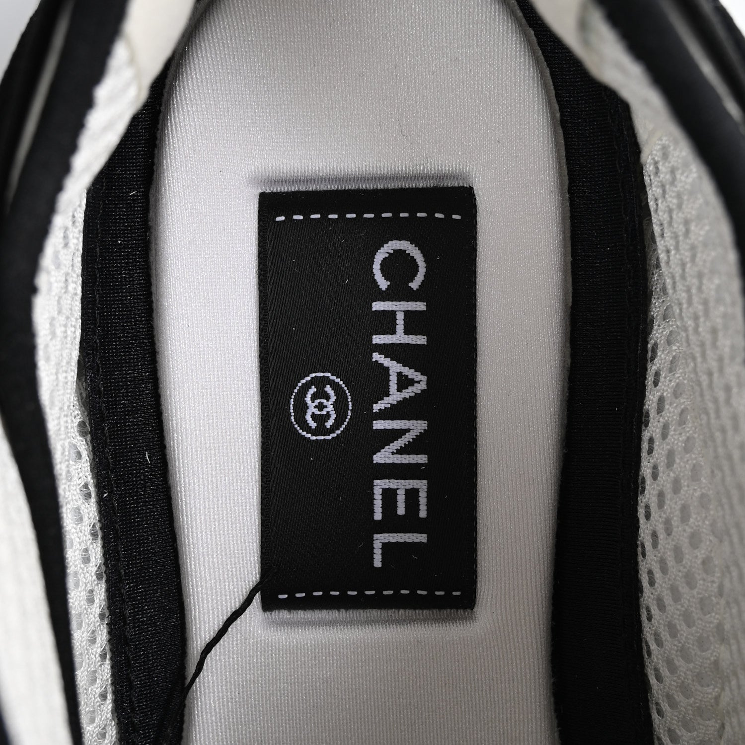 Chanel Suede Calfskin Mixed Fibers CC Sneakers 40 Ivory Green Light Blue 7 of 15