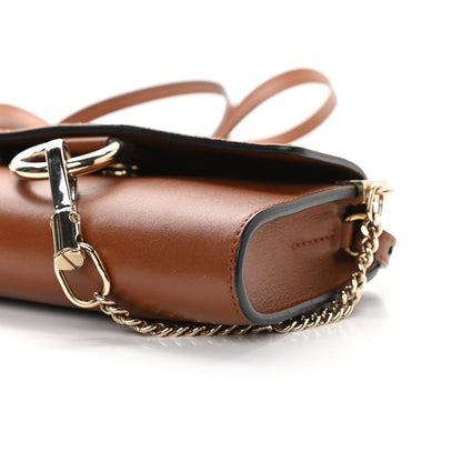 Chloe Suede Calfskin Faye Wallet On Strap Tan 9 of 9