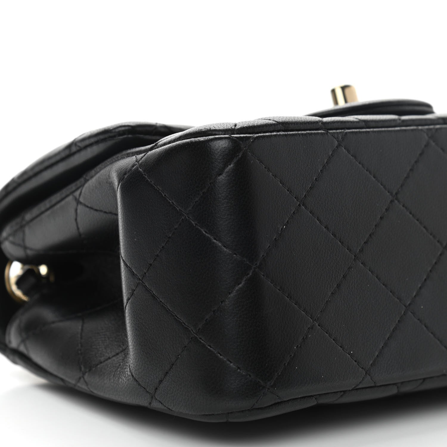 Chanel Lambskin Quilted Mini Square Flap Black 8 of 10