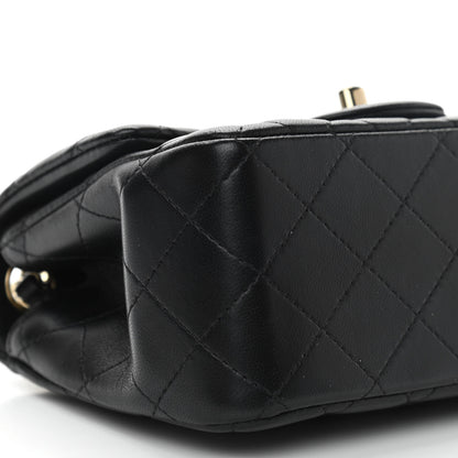 Chanel Lambskin Quilted Mini Square Flap Black 8 of 10