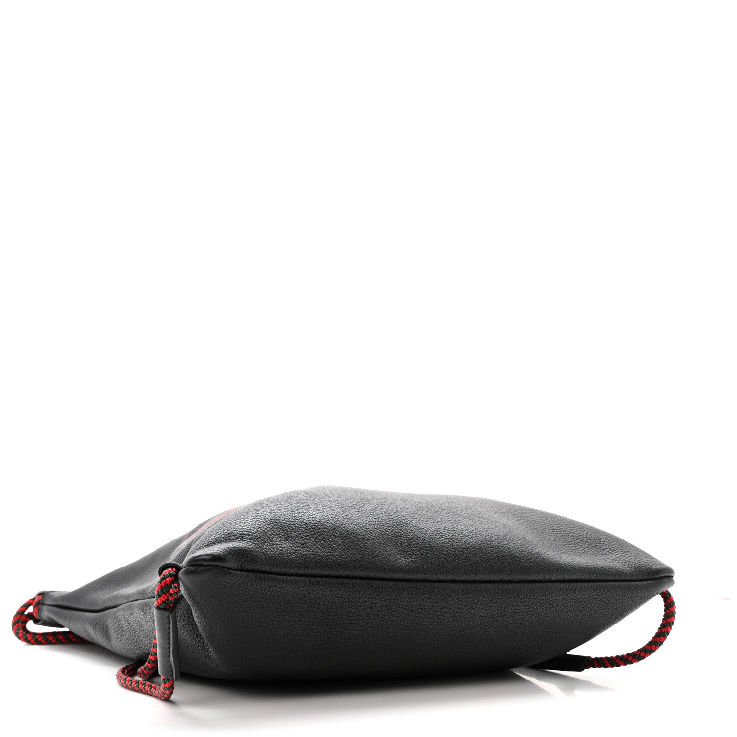 Gucci Calfskin Logo Drawstring Backpack Black 5 of 12