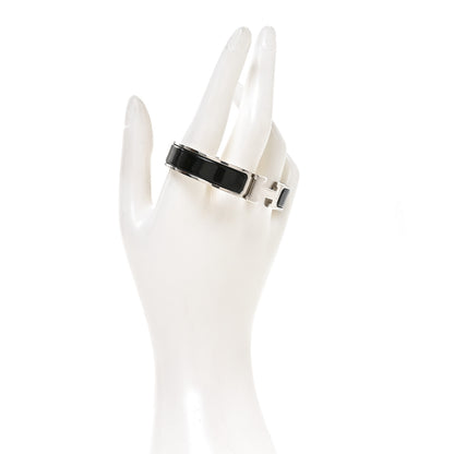 Hermes Enamel Narrow Clic Clac HH Bracelet GM Black 2 of 4