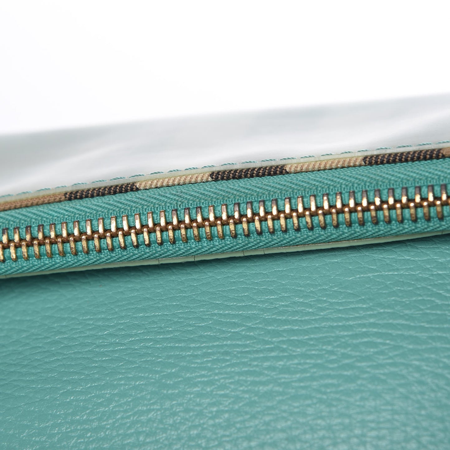 Deerskin House Check Fold Over Crossbody Bright Mint