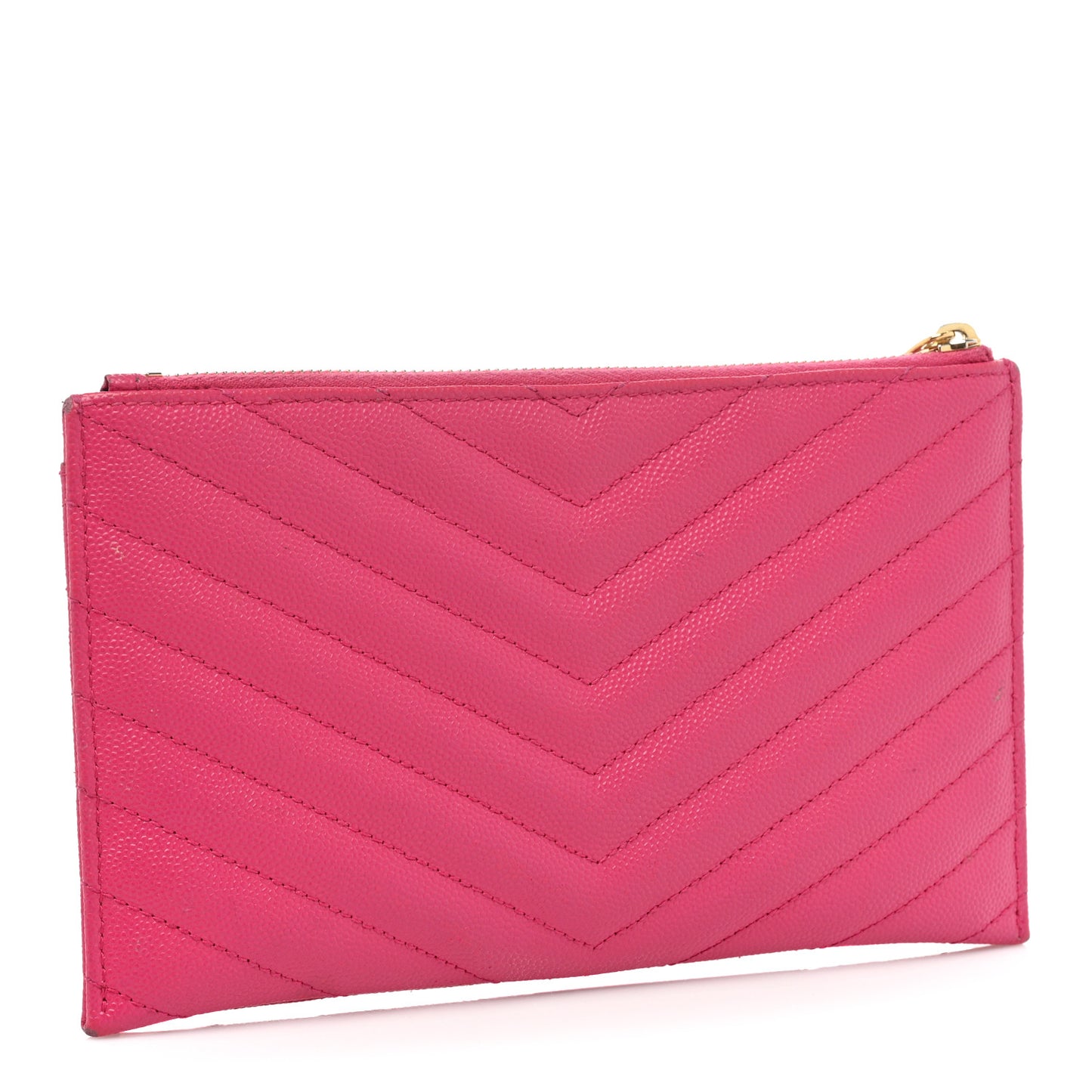 Grain De Poudre Chevron Monogram Bill Pouch Bright Pink