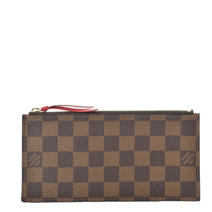 Louis Vuitton Damier Ebene Felicie Chain Wallet Zippered Insert 1 of 7