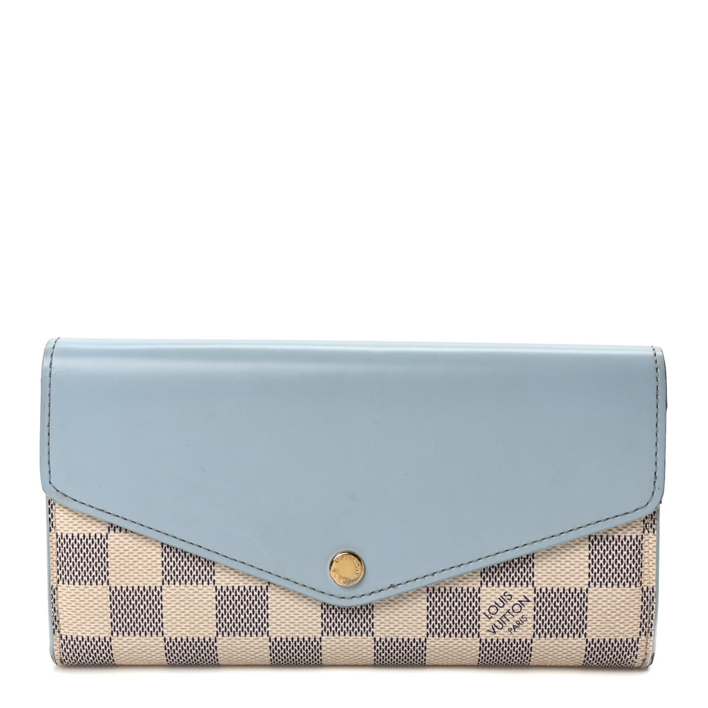 Damier Azur Sarah Wallet NM Bleu Olympe