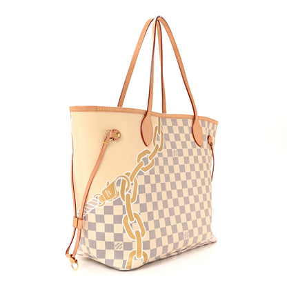 Louis Vuitton Damier Azur Nautical Neverfull MM 3 of 13
