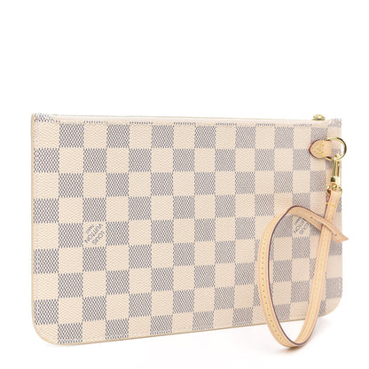 Louis Vuitton Damier Azur Neverfull MM GM Pochette 3 of 8