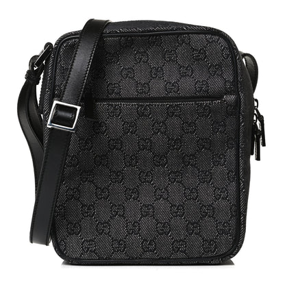 Gucci GG Monogram Flight Small Crossbody Bag Black 1 of 14